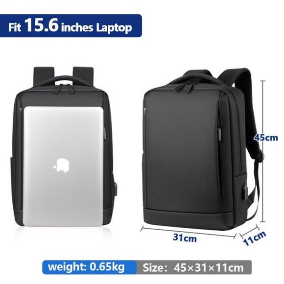 Luxury mens waterproof business Computer usb school backpack bags(1 BackPack Bag - Picture 12 of 13